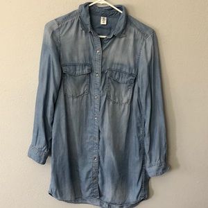 Denim shirt dress